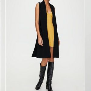 Aritzia Wilfred sleeveless knit vest black XXS